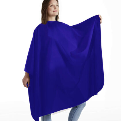 Haarschneideumhang blau Barbertex